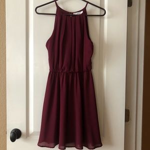 Lush burgundy formal dress